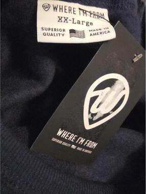 Where I'm from Blue & Red Colorado Avalanche Colors sweatshirt Size XXL